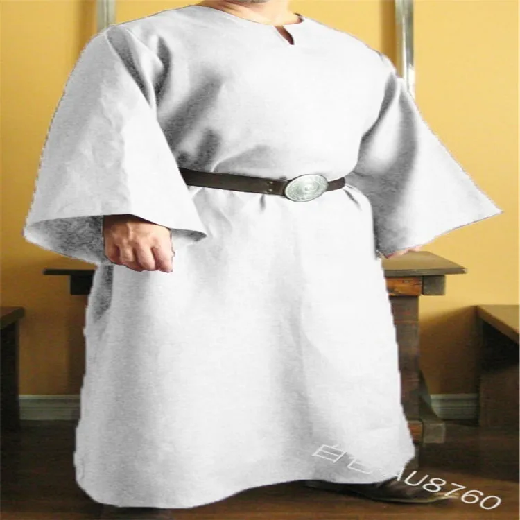 Замшевый халат с V-образным вырезом без пояса | Тематическая одежда и униформа