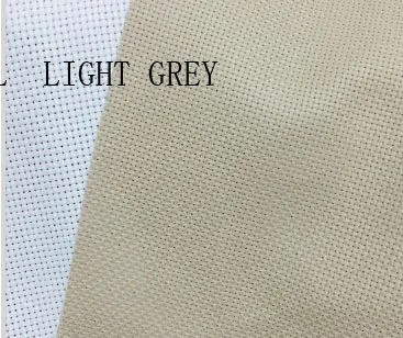 Light grey Больше цветов на выбор 25x25 см Aida 14ct белая ткань розовый черный льняной зеленый вышивка крестиком Ткань Холст Сделай Сам рукоделие ручной работы - Цвет: Light grey