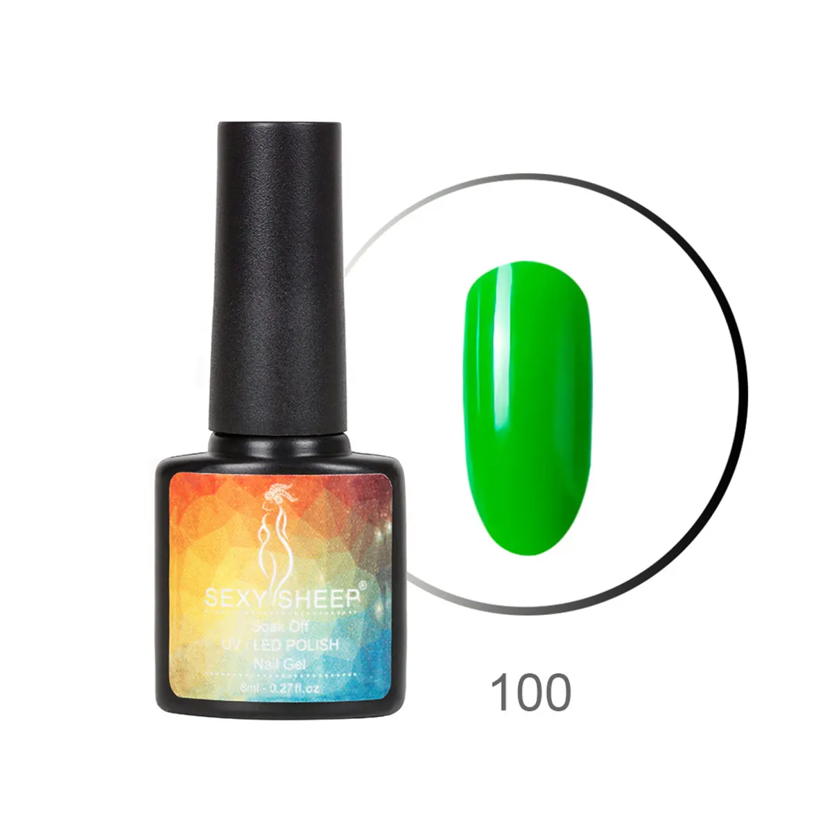 100 8ML Gel Nail Polish Colorful UV Gel Soak Off Gel Polish Semi-Permanent Varnish Red Black Gray Green Nail Color Manicure Nail Art - Цвет: 100