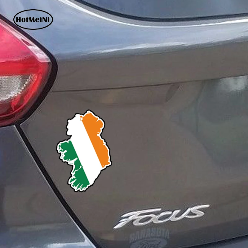 HotMeiNi наклейка для автомобилей 3D Ireland Eire флаг карта страна автомобильный Стайлинг