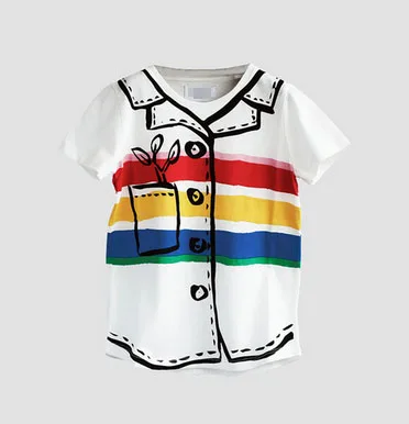 boys shirt StRafina WR/комплект детской одежды, коллекция года, летний топ для маленьких мальчиков, футболка, штаны платье для девочек шорты на бретелях, юбка одежда для детей - Цвет: boys shirt