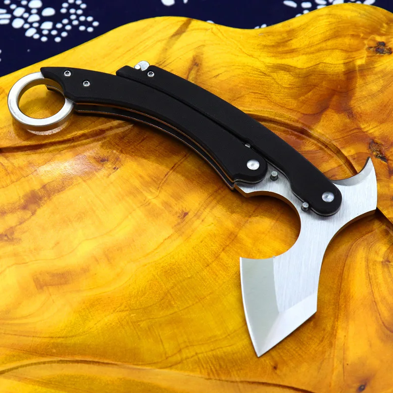 Многофункциональный складной тактический топор karambit походный топор G10 с ручкой маленький спасательный наружный ручной топор EDC Томагавк Топор Инструмент для выживания
