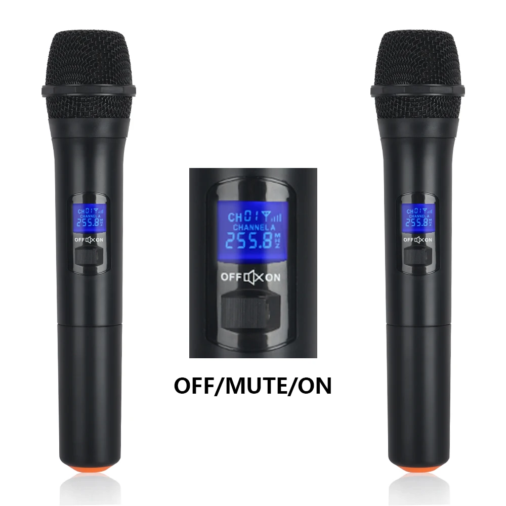 SP V3002 VHF Беспроводная микрофонная система с 2 ручными микрофонными каналами для свадьбы, конференции, караоке, музыки, вечерние