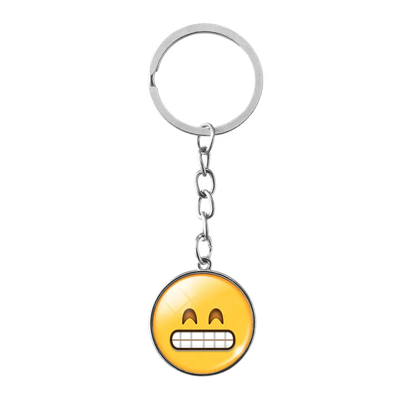 Новый потрясающий классический желтый смайлик брелок Be Happy Emoticon ретро поп-арт
