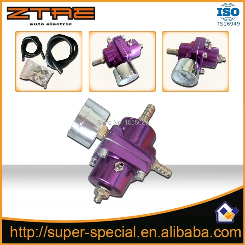 Универсальный Регулируемый регулятор давления топлива с манометром|fuel pressure