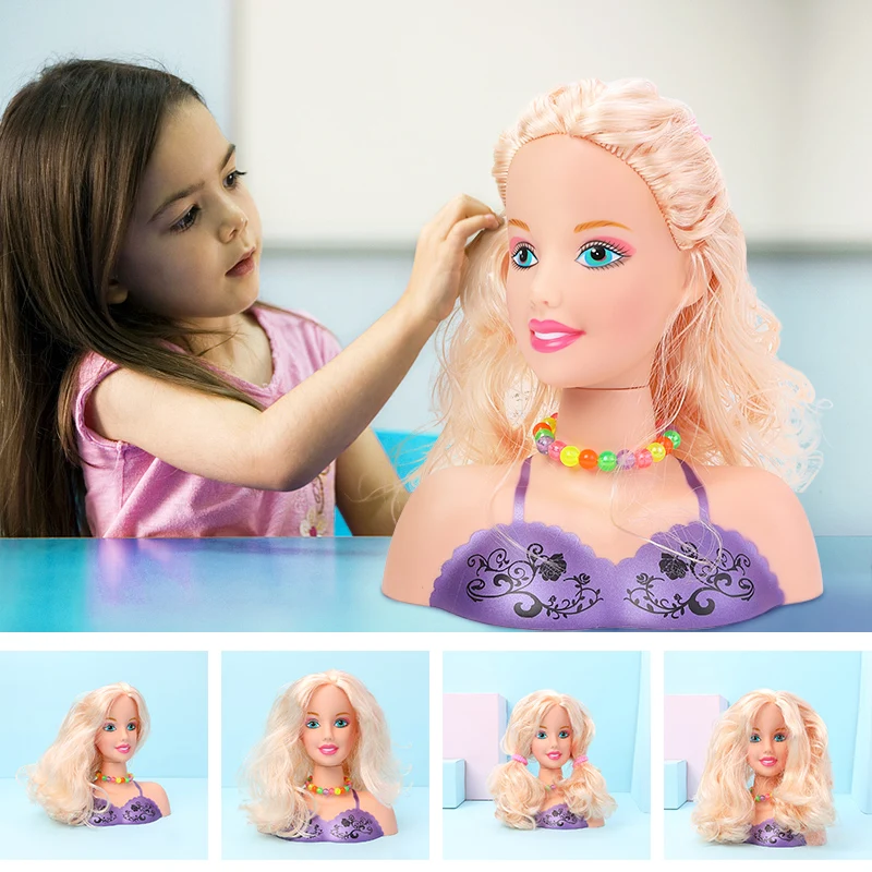 Половина тела макияж прическа кукла Косметическая голова ролевые игры игрушки