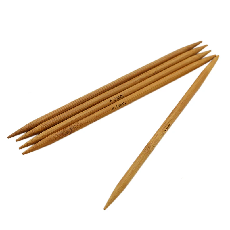 Высококачественные вязальные спицы из карбонизированного бамбука 55 шт. 11
