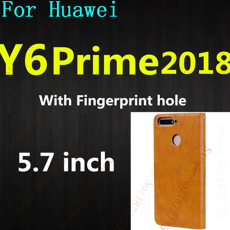 Флип Чехол Для huawei P20 P10 P8 P9 Lite Mini P Smart на Honor 7C 7A Pro 6A 5A 6X 7X Y5 Y7 Y6 Prime Коврики 10 8 9 20 Lite - Цвет: Y6 Prime 2018