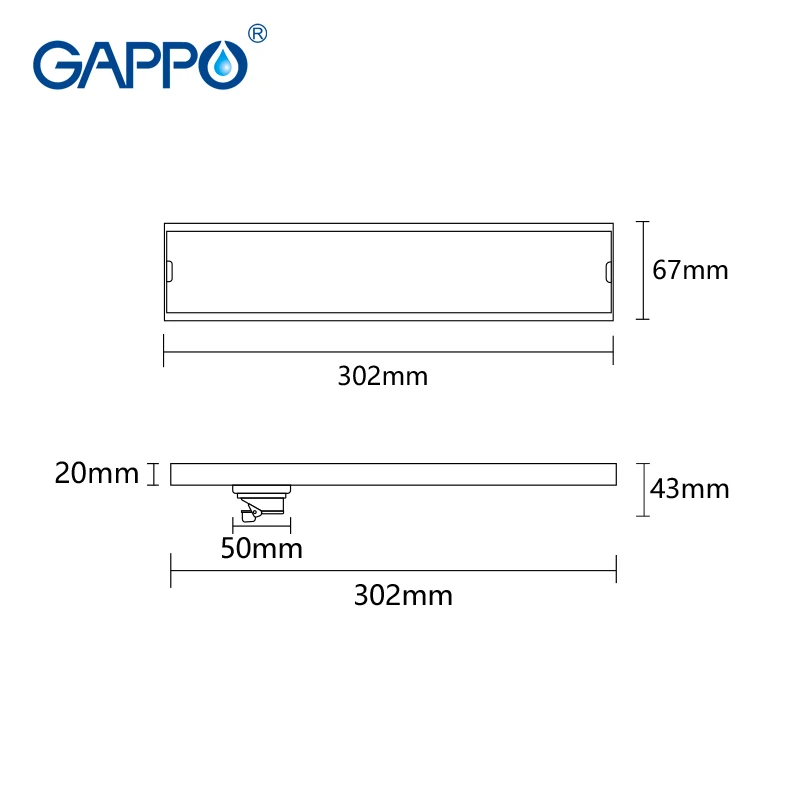 gappo floor drain shower tray under tile drain channel stainless steel anti odor water drain dry water seal bathroom trap y85535 free global shipping