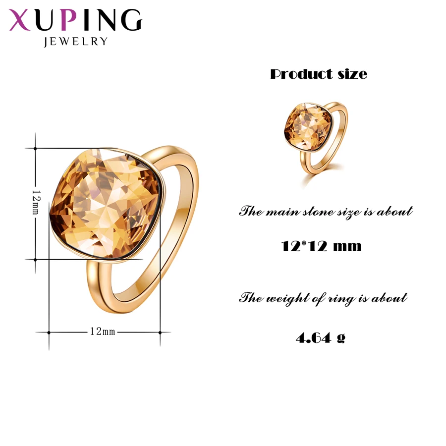 Xuping Модные Роскошные Кристаллы от Swarovski новое поступление романтическое кольцо для женщин Свадебные украшения подарки S176, 5-100