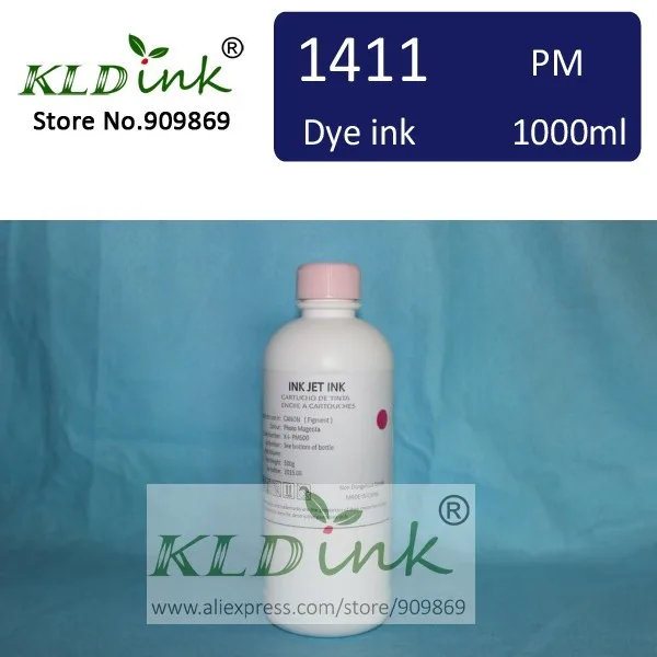 

[ KLD Ink ] 1PCS x 1000ml Compatible BCI-1411 BCI1411 PHOTO MAGENTA Dye ink for W7200 W8200 W8400 Large Format Printer