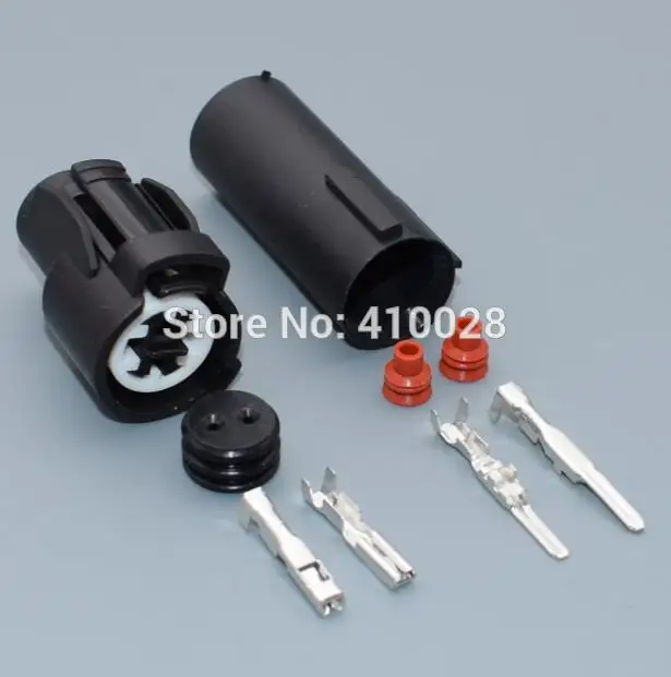 Shhworldsea 2.0mm 2-Pin 2-Way Male Female Intake Air Temperature Plug Pigtail Sensor for Honda Civic 6189-015 Integra image 2