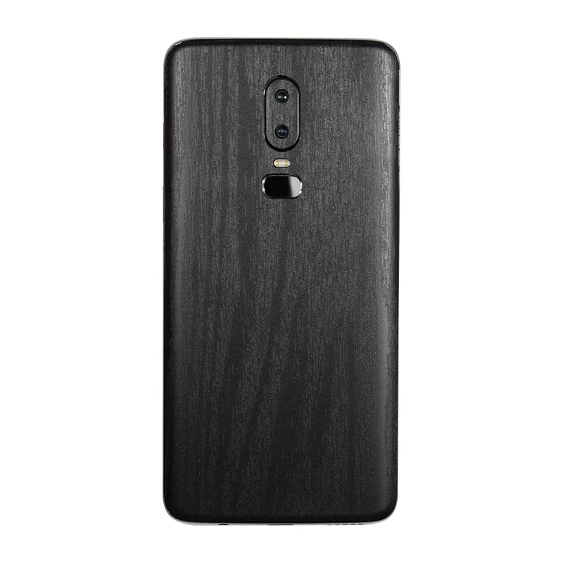 Черная деревянная зернистая задняя пленка для ONEPLUS 6 мобильный телефон One Plus