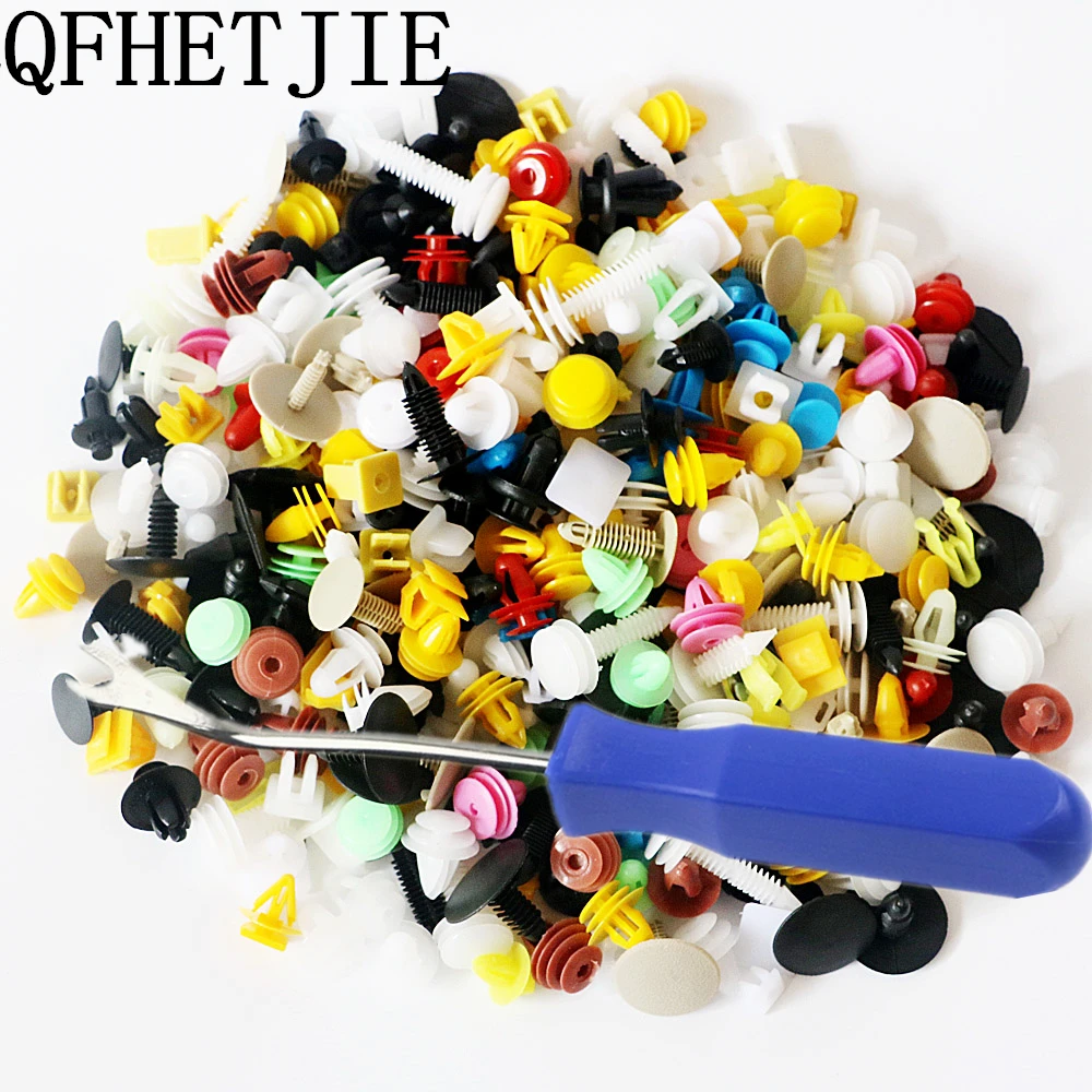 Бесплатная доставка 400 шт Гибридный Автомобильный Крепеж бампер зажим держатель