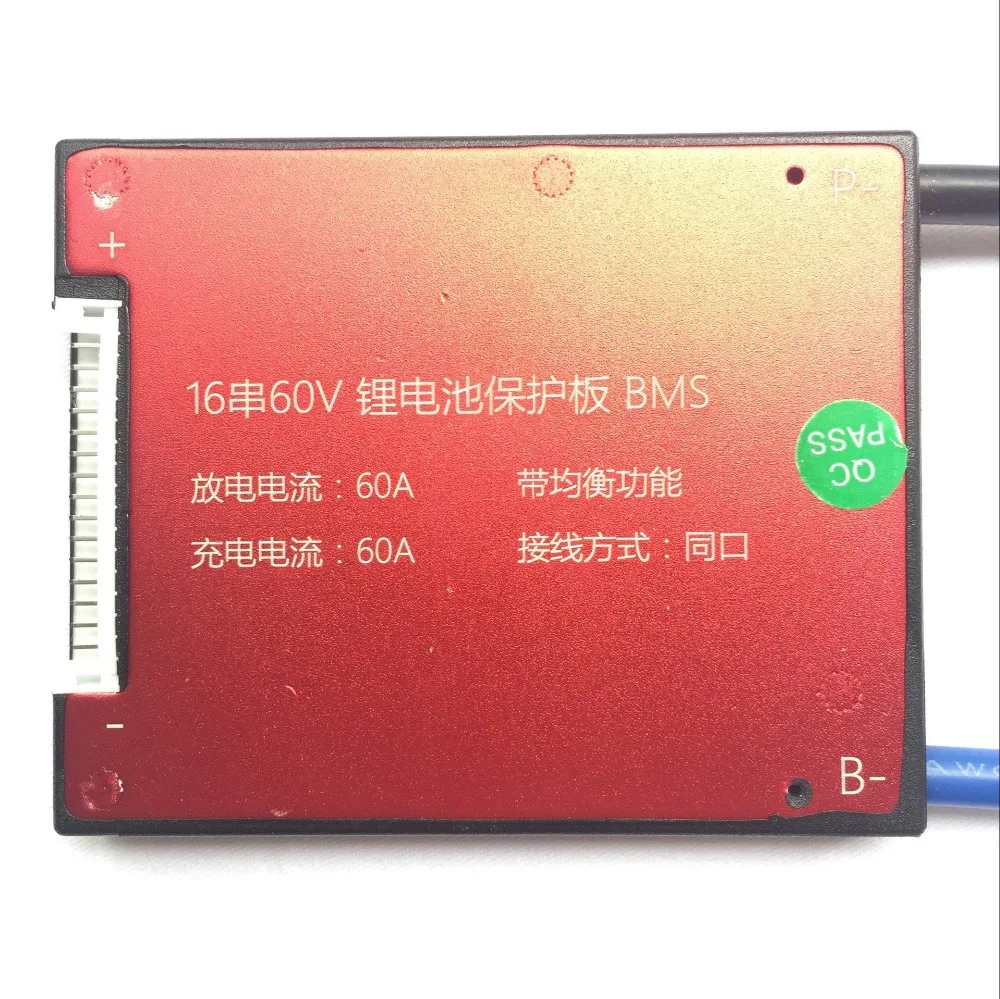 Сбалансированный 16 S 60 V 25A 35A 45A 60A датчик СМК PCM для 3,6 V 3,7 V литий-ионный аккумулятор