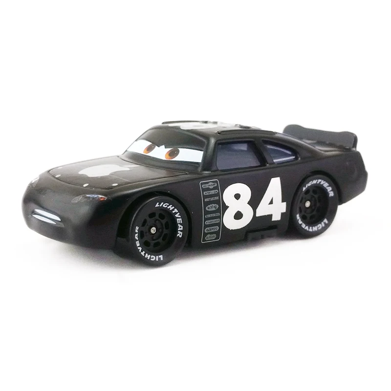 Disney Pixar тачки No.84 черный Icar металлическая литая Игрушечная машина 1:55 свободная