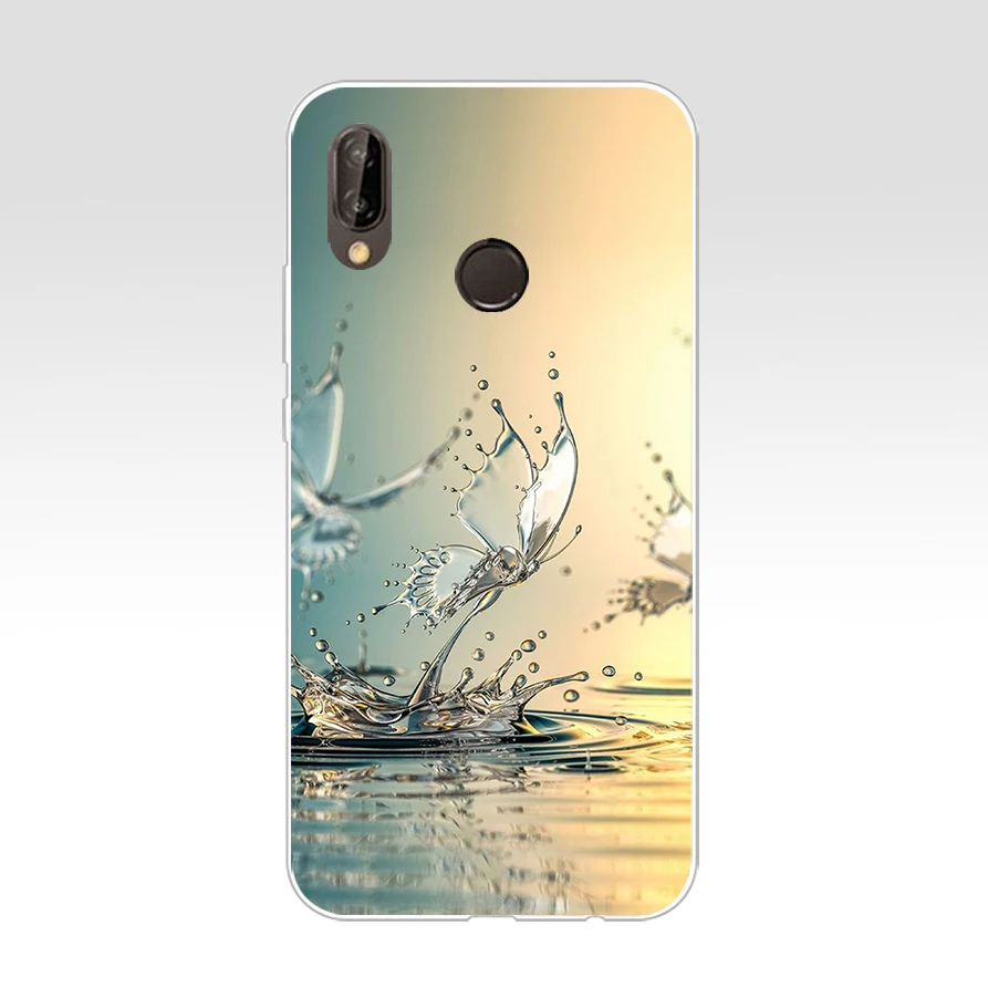 Чехол для Huawei P20 Lite 5 84 дюймов Мягкий Резиновый ТПУ силиконовый чехол задней