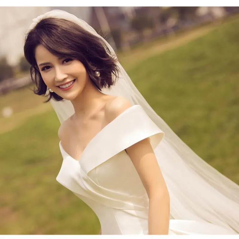 

Vintage Wedding Dress 2020 Elegent Satin Bride Dress Royal Wedding Gowns Vestido De Noiva Vestido De