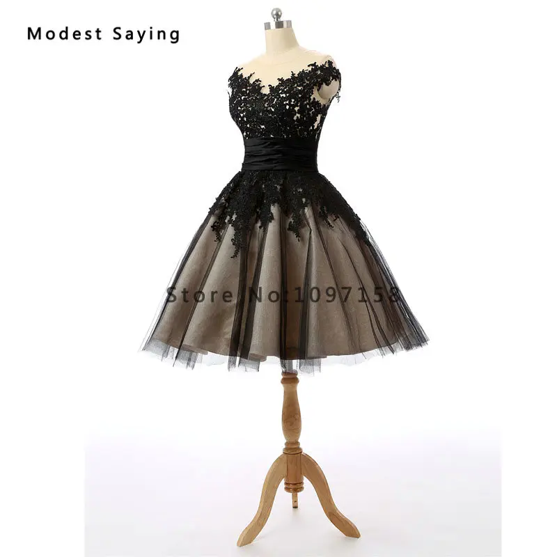 Новое поступление 2017 элегантные черные кружевные коктейльные платья с открытой
