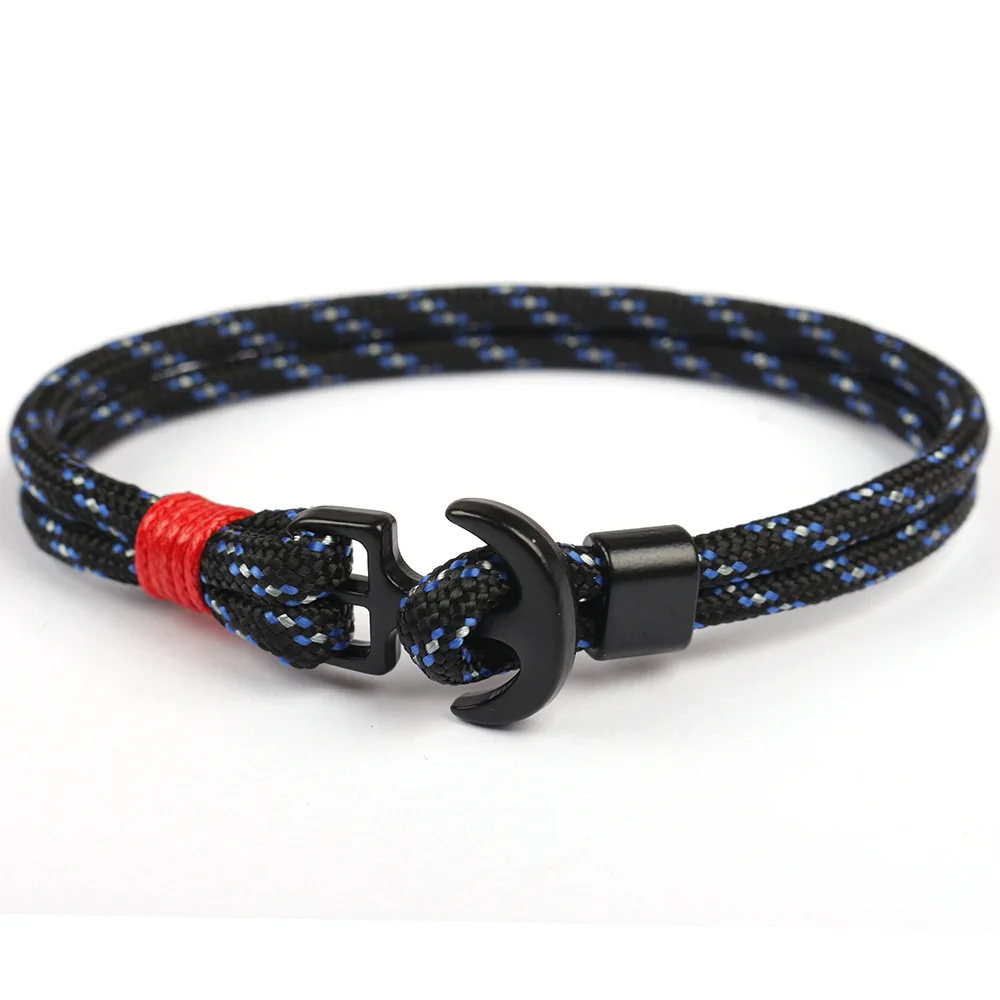 Новинка 2019 модный браслет с якорем мужской ручной работы для выживания мужские