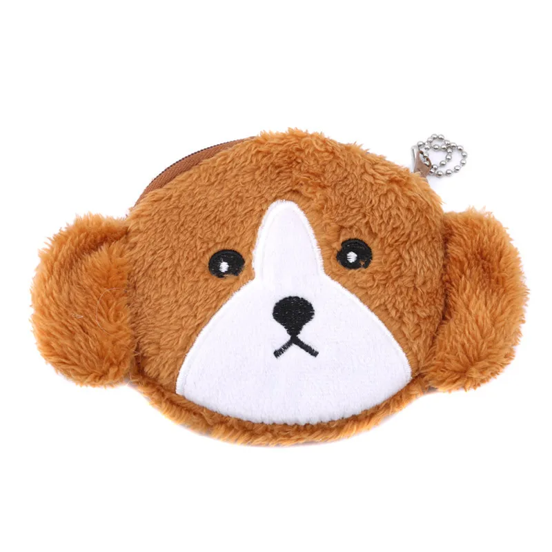 Длинный плюшевый Кошелек на молнии с изображением мультяшной собаки Детский