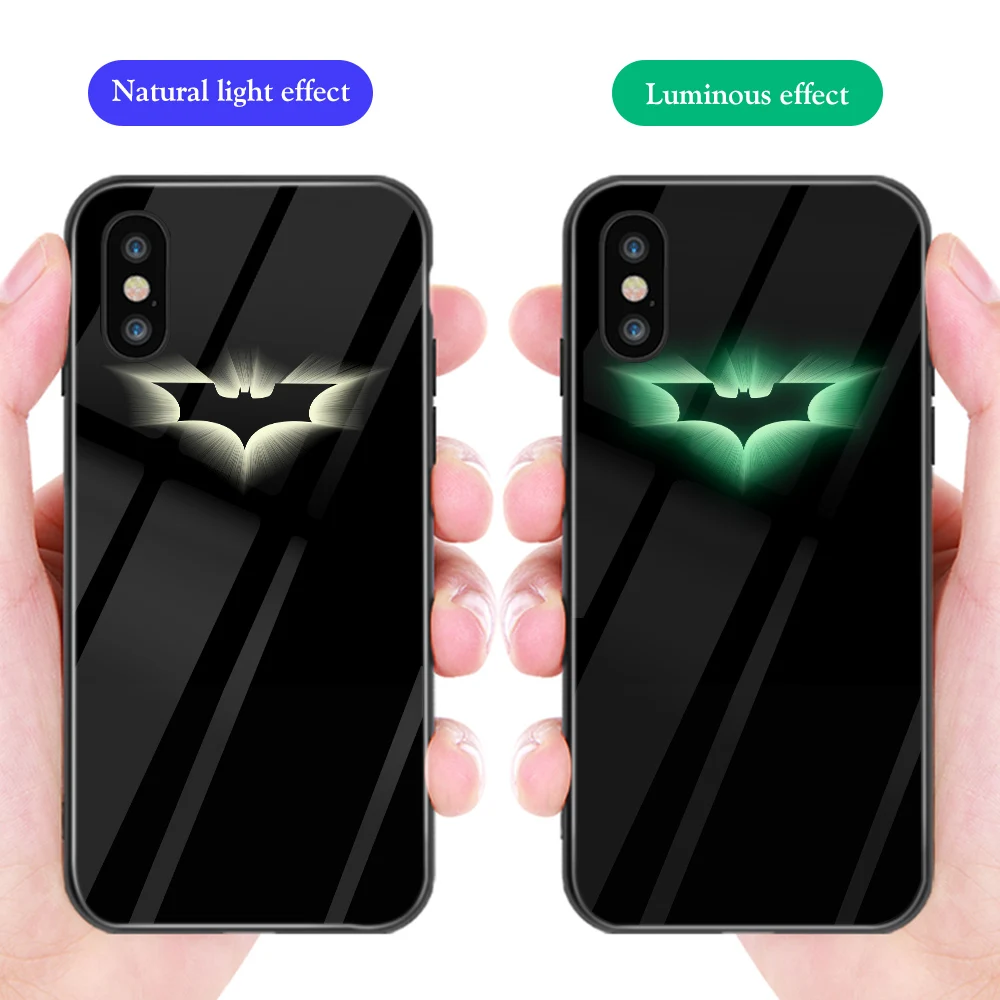 ciciber Marvel Venom Batman Tempered Glass Phone Case For iPhone 7 8 6 6S Plus Cover 11 Pro Max X XR XS Funda |