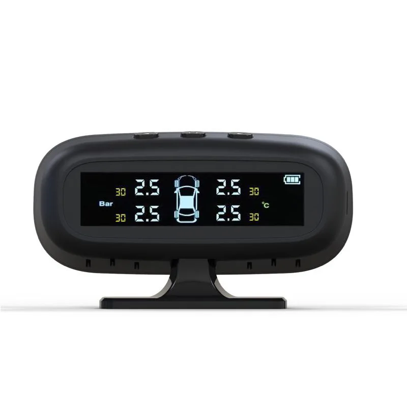 Скрытый TPMS автомобильный Солнечный беспроводной контроль давления в шинах Автомобильная сигнализация Мониторинг давления в шинах внешние автомобильные аксессуары