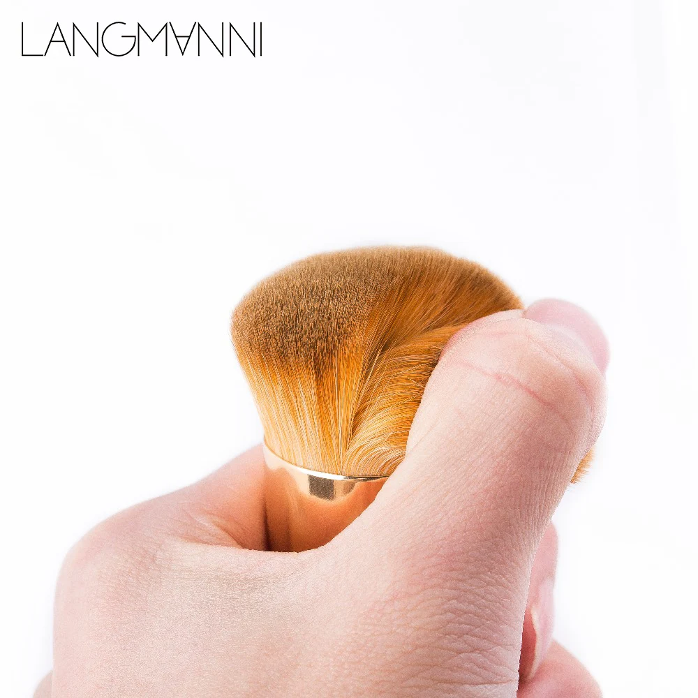 Новая плоская кисть для нанесения тонального крема "New Chubby Pier Foundation Brush Flat Cream Makeup Brushes Professional Cosmetic Make-up Portable BB" бесплатная доставка.