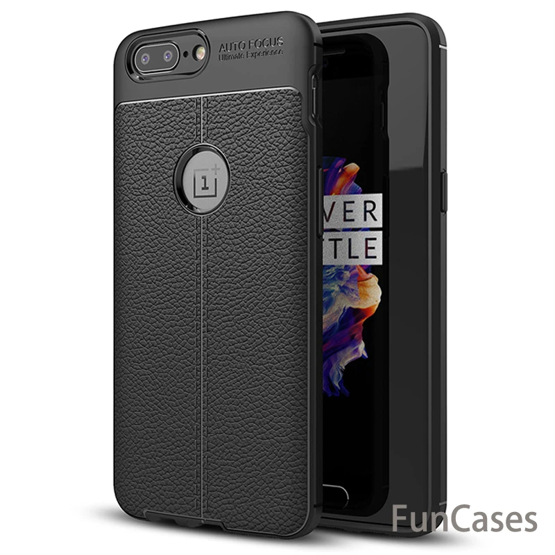 Чехол для OnePlus 5 дюймов роскошный Ультратонкий Мягкий ТПУ кожаный чехол телефона