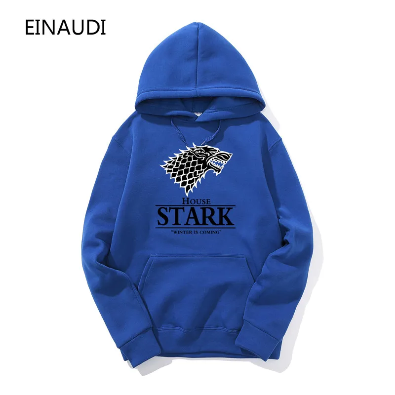 2018 новая игра престолов Direwolf Для мужчин толстовки и олимпийки скоро зима хлопок с