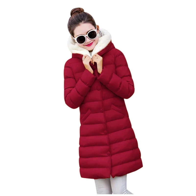 Бургундия Chaqueta mujer, женский пуховик, новинка, зимняя куртка для женщин, толстая зимняя одежда, зимнее пальто, женская одежда, женские куртки, парки - Цвет: Бургундия