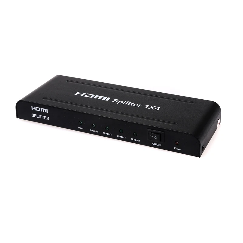 4K HDMI совместимый сплиттер 1x4 с адаптером питания 1 4 видео аудио переключатель
