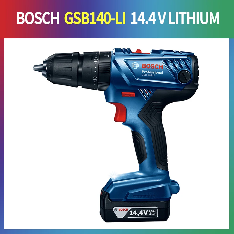 GSB140-LI Bosch зарядка Ударная дрель 14,4 В/18 В литиевая отвертка ручная дрель GSB140-LI/GSB180-LI - Цвет: GSB140-LI