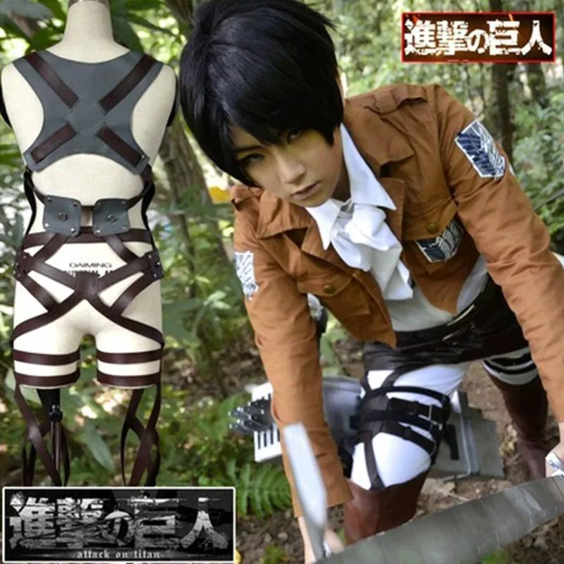 Ремень унисекс для косплея костюм на Титанов Shingeki No Kyojin Recon Corps регулируемые ремни