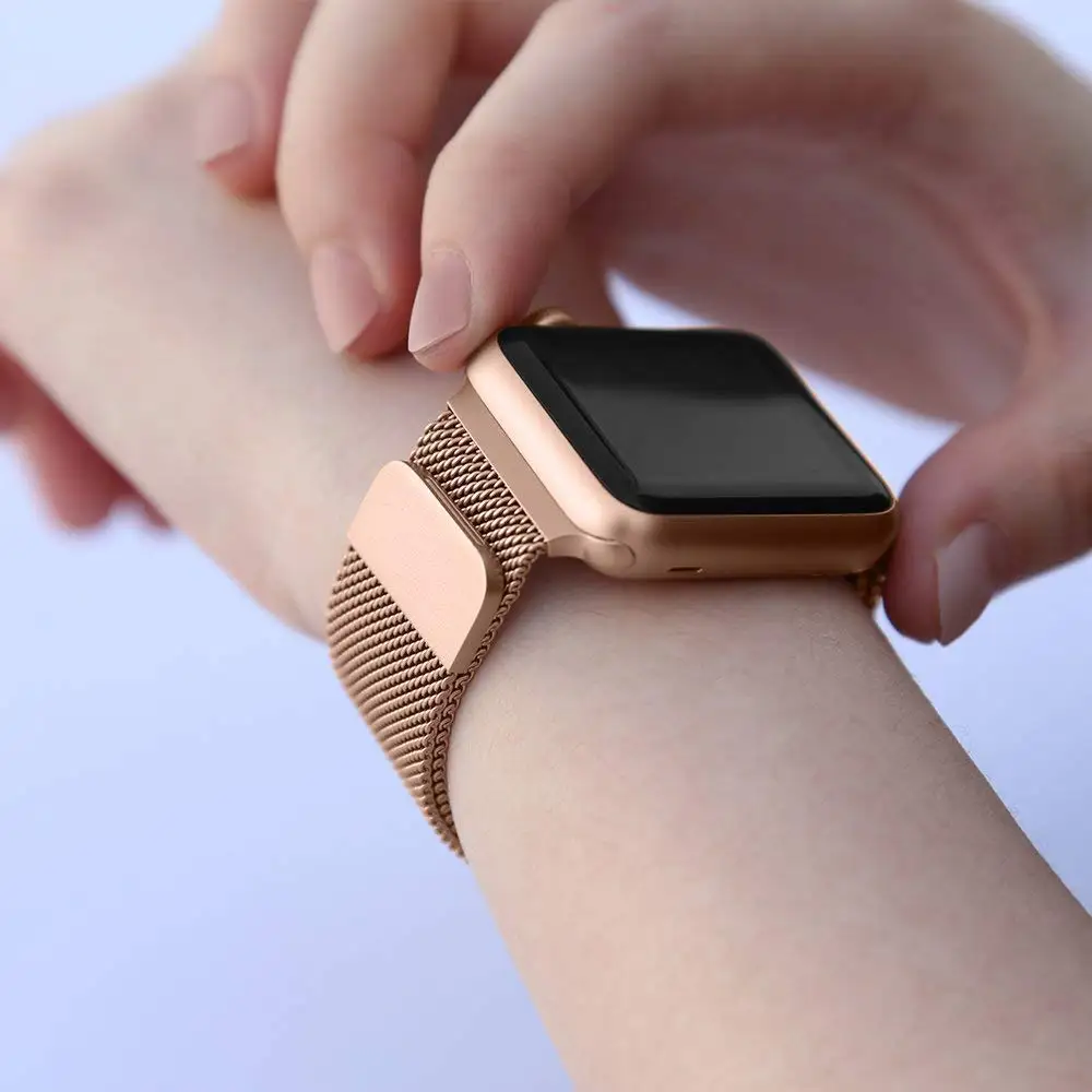 Миланская петля для Apple Watch series 4 44 мм/40 мм ремешок Iwatch 3 2 1 42 38 браслет из