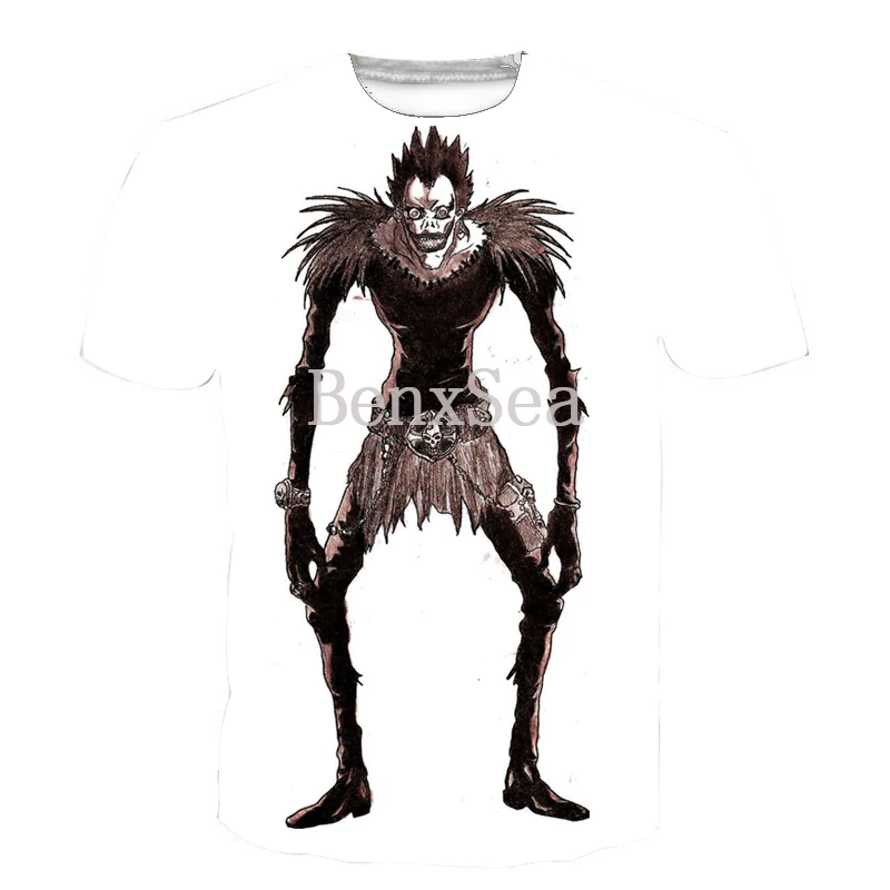 Футболка с принтом Dead Note Ryuk для женщин и мужчин 3d футболка летняя одежда Топы Harajuku