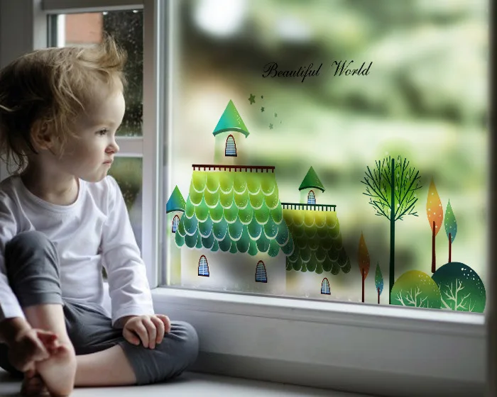 Клей густой Ретро Оконные рамы светоотражающая пленка стикер туалетной бумаги