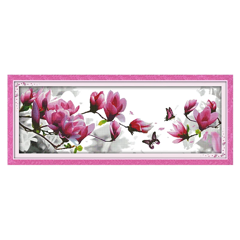 Joy Sunday вышивка крестиком наборы diy цветок магнолии DMC14CT11CT хлопковая ткань спальня гостиная магазин домашняя картина для отеля оптом