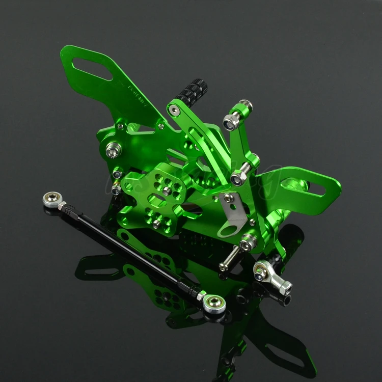 

CNC Adjustable Motorcycle Billet Foot Pegs Pedals Rest Footpegs For KAWASAKI ZX10R 2004-2005 2004 2005 Motorbike
