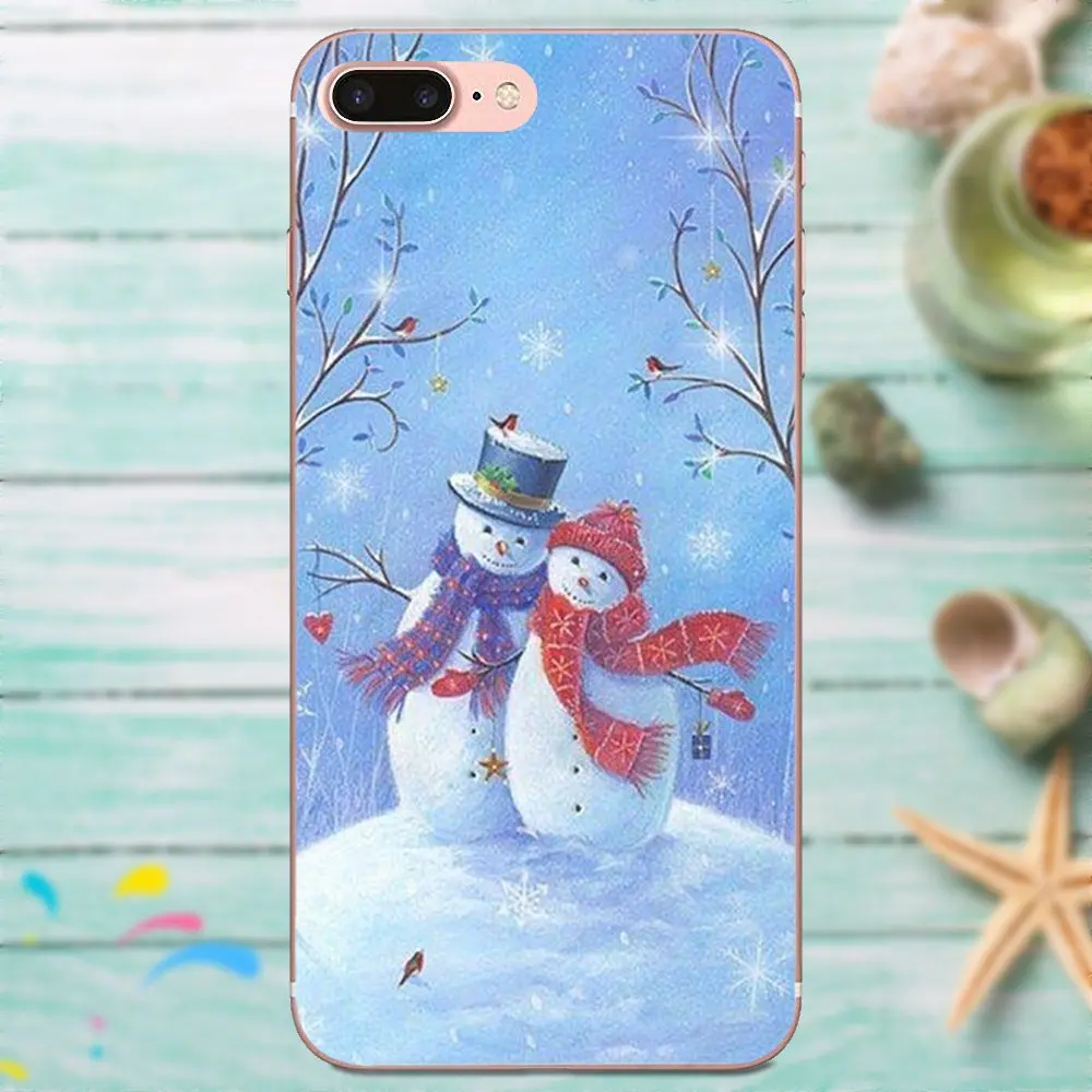 Рождественские подарки Санта Клаус Снеговик для Huawei P8 P9 P10 P20 P30 Mate 7 8 9 10 20 Lite Plus Pro