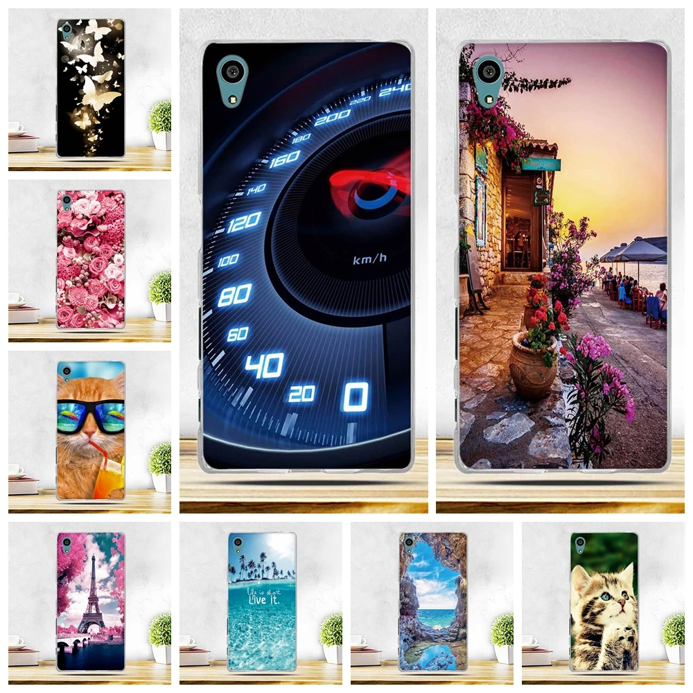 Чехол с рисунком для Sony Xperia Z5 5 2 дюйма задняя крышка телефона Z мягкие чехлы из ТПУ
