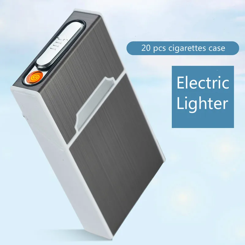 Тонкий чехол для сигарет 20*5 2 мм алюминиевый сплав с USB-зажигалкой зарядки 115 * 60 21 |