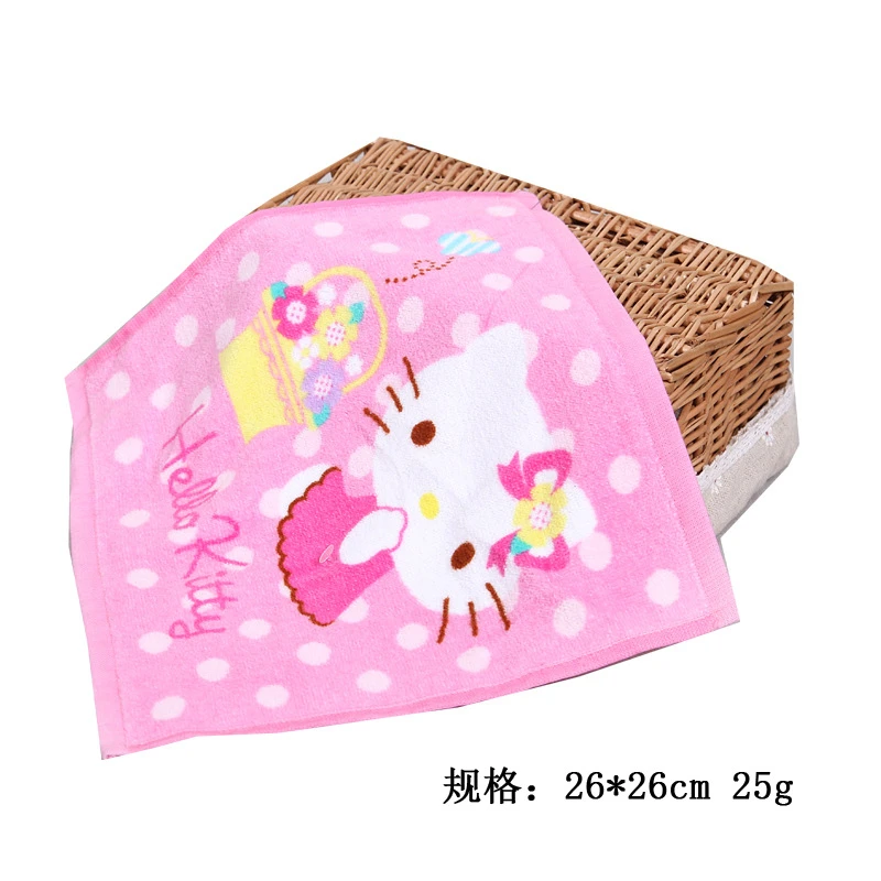 «Hello kitty» из хлопка, стильная футболка с изображением персонажей видеоигр шарф квадратной формы, для маленьких детей, Для мальчиков и девочек взрослых мягкие абсорбирующее полотенце для лица для женщин платок 26x26 см