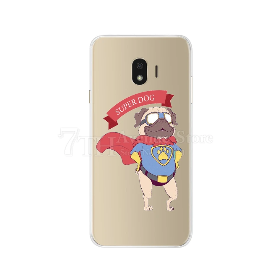 Арбузно-красный Чехол с рисунком для Samsung Galaxy J2 J250 SM-J250F Мягкий силиконовый чехол для задней панели телефона для Samsung J2 Pro J2Core J260F чехол - Цвет: Арбузно-красный