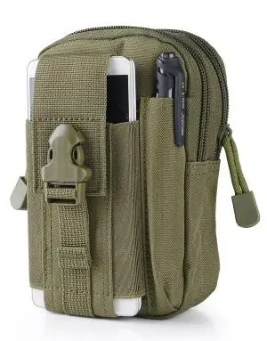 green Открытый инструмент bushcraft тактический Чехол Molle военный армейский рюкзак чехол для телефона Карманный рыболовный лагерь Поход Альпинизм Охота поясная Сумка EDC - Цвет: green