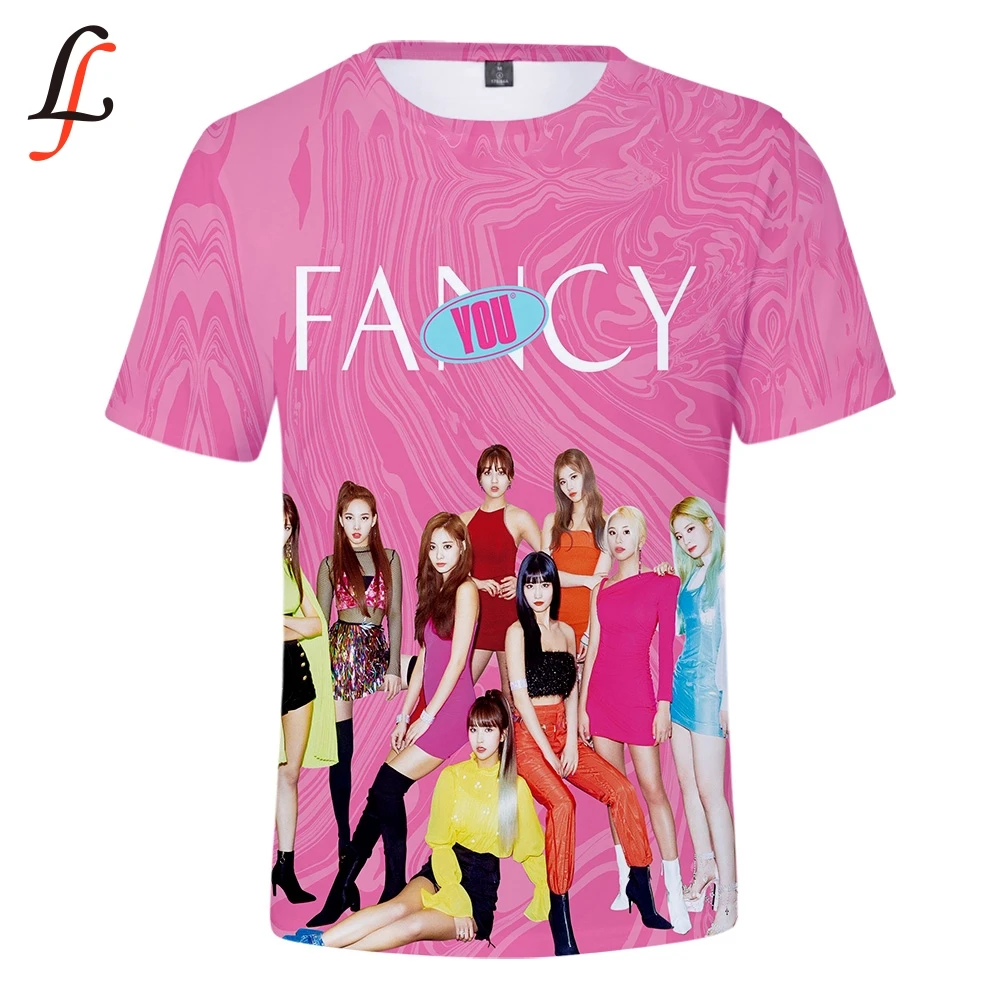 Twice Fancy you 3D принт повседневные футболки Harajuku женская и мужская летняя одежда