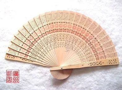 

Sandalwood fan high grade wooden folding fan gift small household products mixed batch