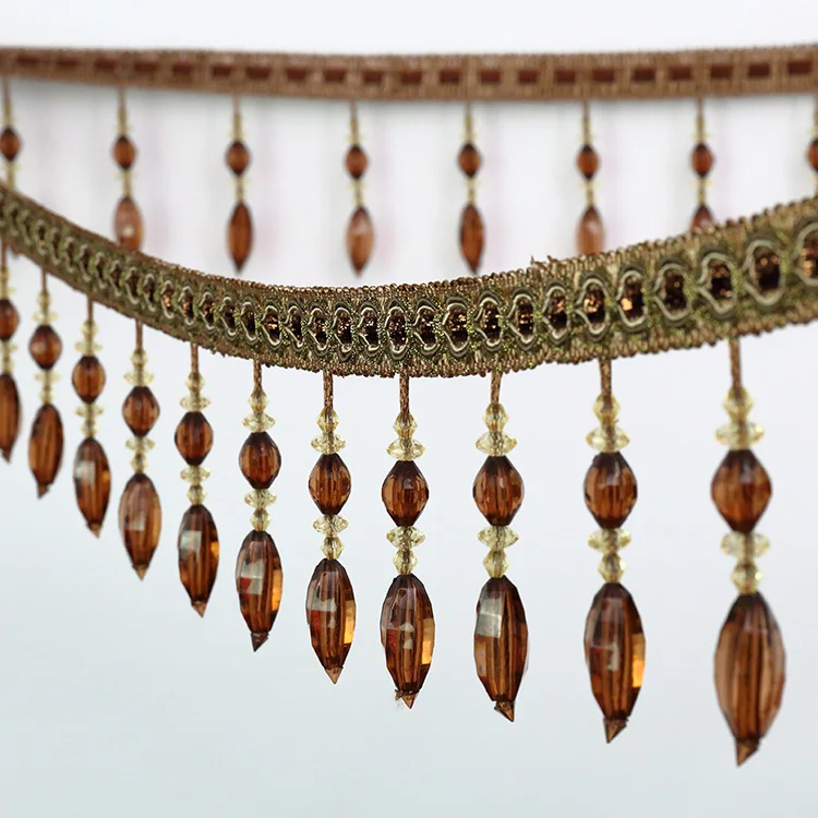 Роскошные отделка с кристаллами и бисером для штор африканская кружевная ткань