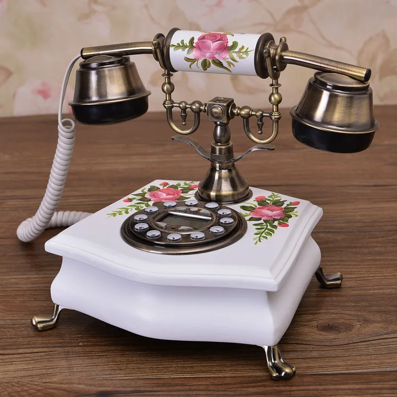 Деревенские Деревянные телефон Модные Винтажные мода антикварные повторный