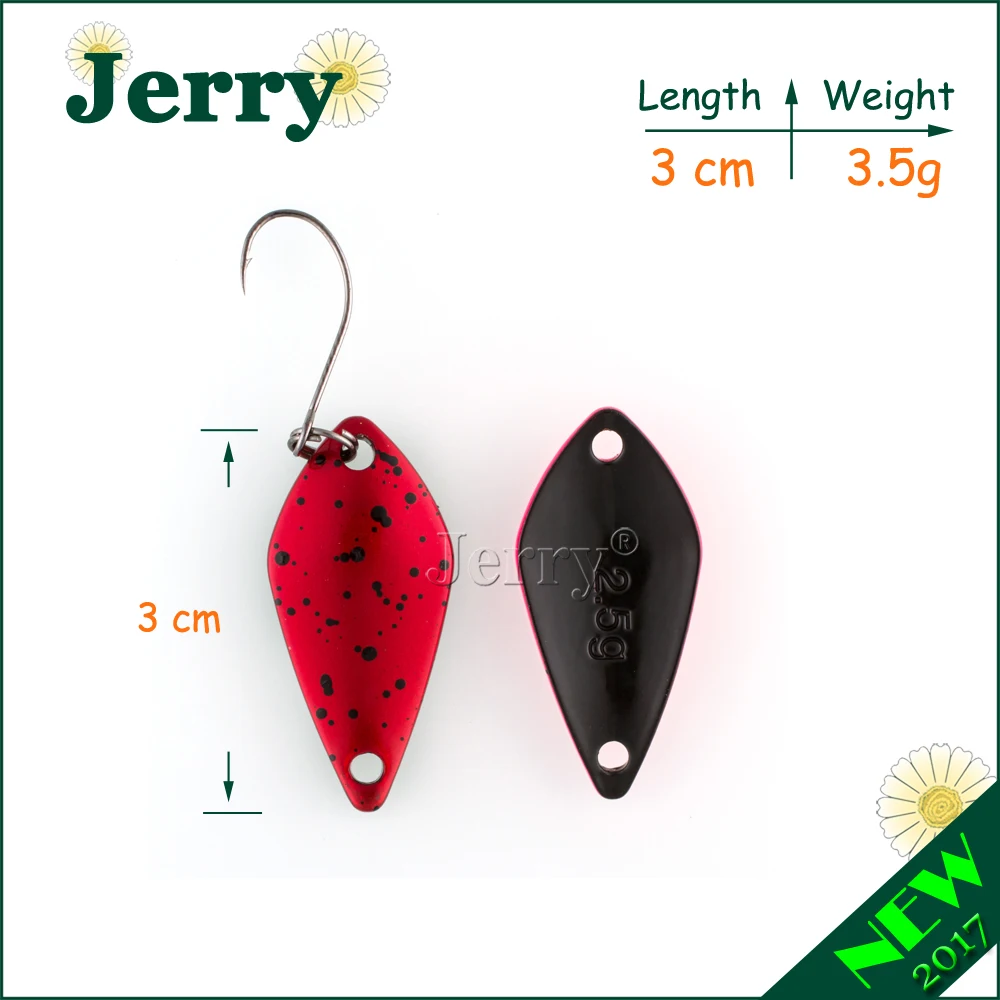 Jerry 1 шт. рыболовные приманки Высококачественный яркий цвет ложки пресноводный